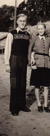 Prinzenpaar 1950 Heinz Mass und Crista schwester